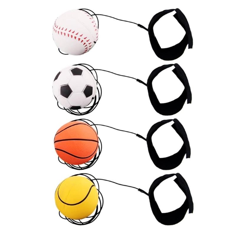 

4Pieces Sports Wrist Ball Wrist Return Ball, Wrist Return Ball Sport Baseball on String for Wrist Exercise and Play Toy 1