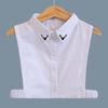 Kids Fake Collar Shirt Cotton Necktie False Collar Children Denim Detachable Shirt Collar Boys Girls Collares Mujer Faux Col