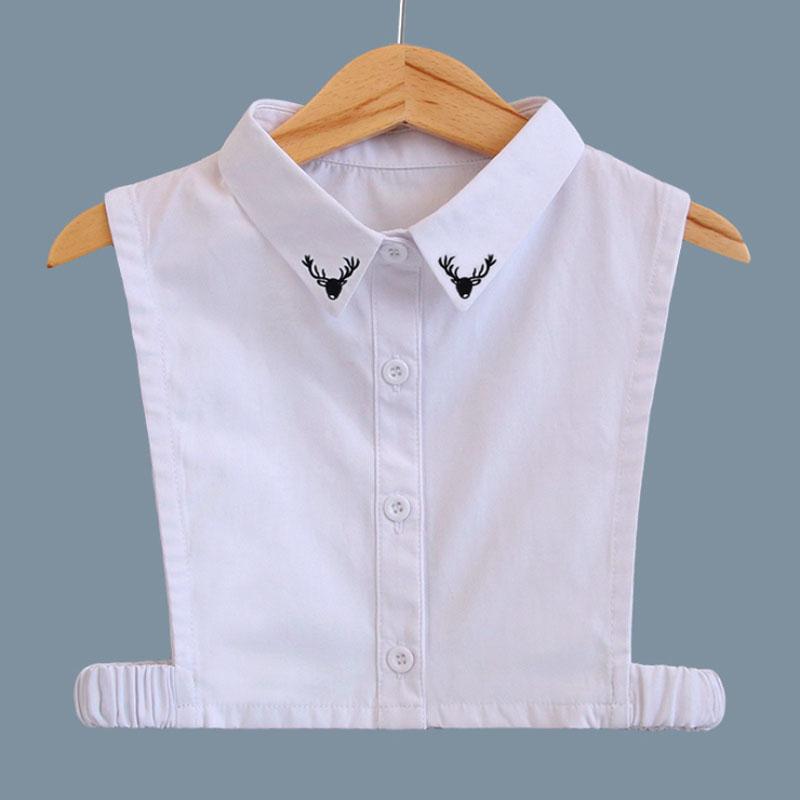 Kids Fake Collar Shirt Cotton Necktie False Collar Children Denim Detachable Shirt Collar Boys Girls Collares Mujer Faux Col