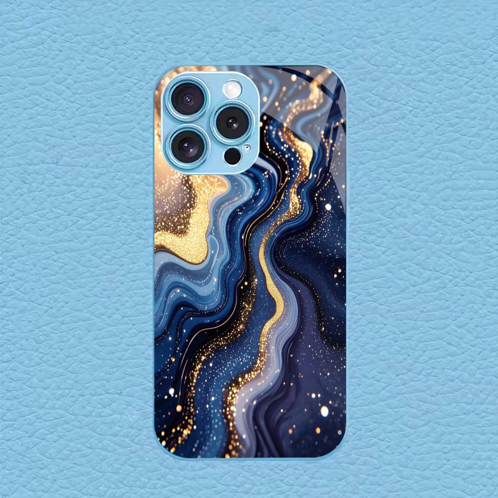 Texture New Hot-selling Protective Case Phone Case Metallic Paint Glass PhoneCase for iPhone 17 16 15 14 13 12pm Pro Plus