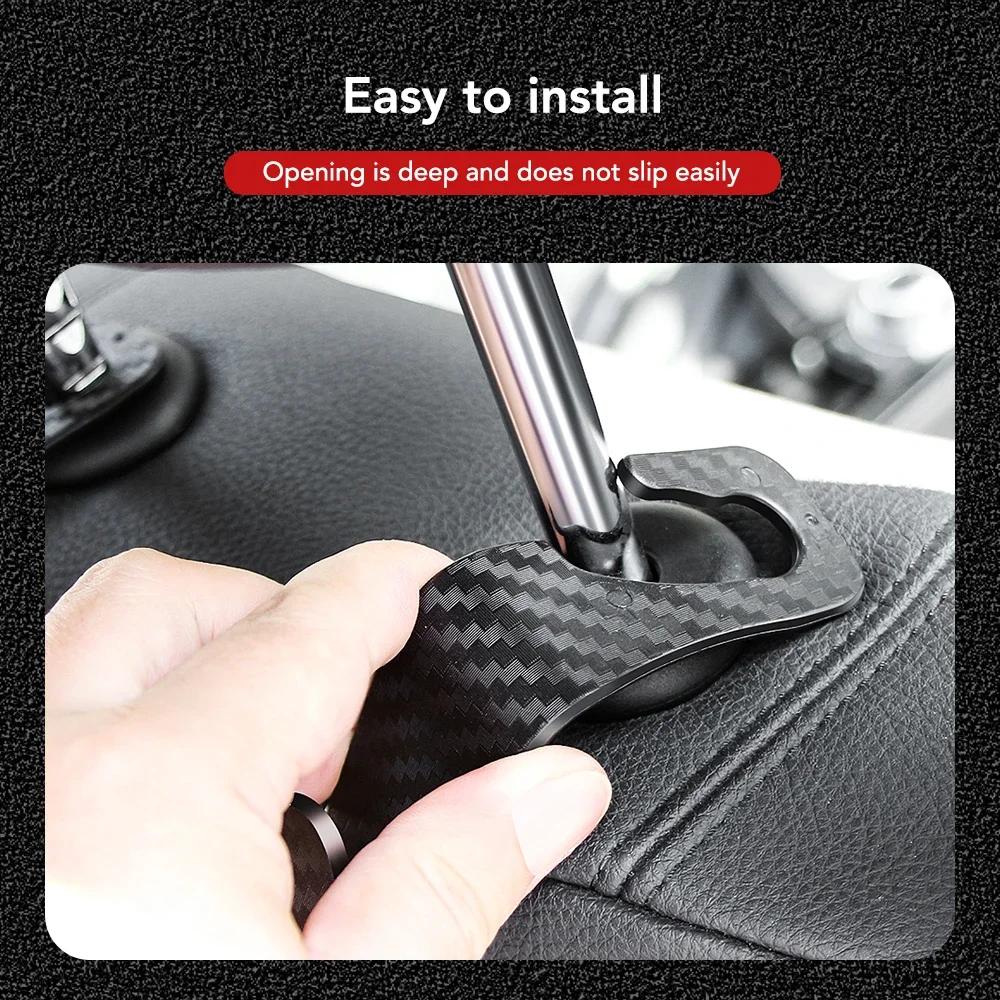 2pcs Universal Car Seat Headrest Hook for Auto Back Seat Storage Organizer Hanger Storage Holder Car Interior
