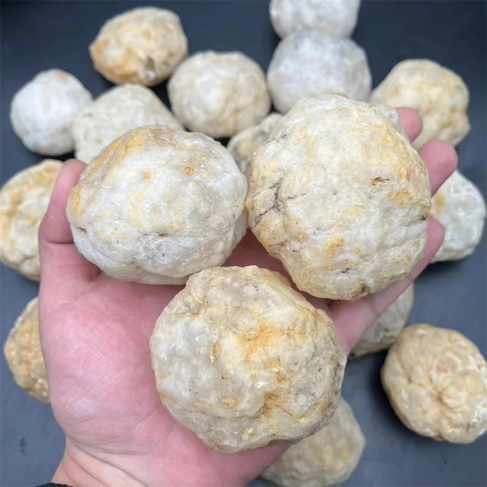 Naturlig Uåbnet Achat Geode Rå Krystaller Mineral Energi Helbredelse Rå Sten Krystalklase Hule Samlingsprøve dekoration