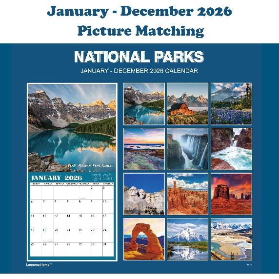 2026 Calendar - JAN 2026 - DEC 2026, 2026 Wall Calendar, 18 Monthly Calendar 2026, 12" x 24" (Open), Wall Calendar 2026 with Unruled Blocks(1.5" x