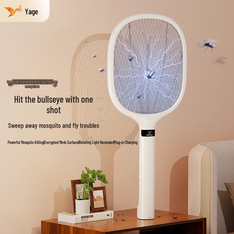 Rechargeable Electric Mosquito Swatter & Lure Lamp - Dual-Function Mosquito Killer & Repellent (Yage YG-6108)