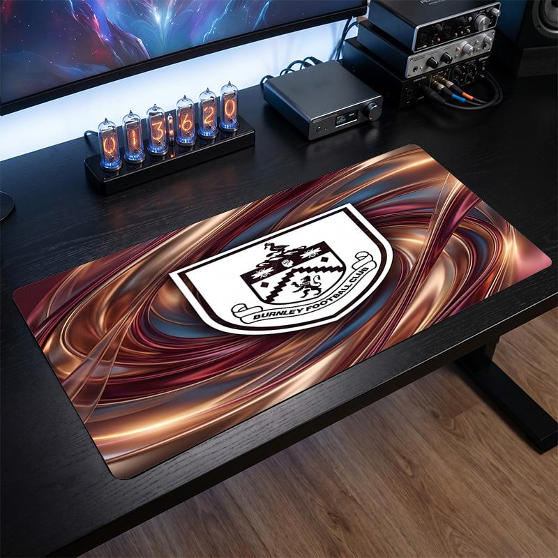 Burnley Football Print Large Mouse Pad, Anti-Slip Extended Gaming Desk Mat for Office Home
