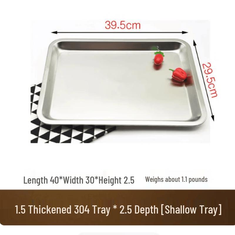SIEZYOL Commercial 304 Stainless Steel Steaming Tray