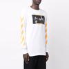 Off-White Caravaggio Painting Print Long-Sleeve Tee White/Yellow Men Tops OMAB001F21JER0040184