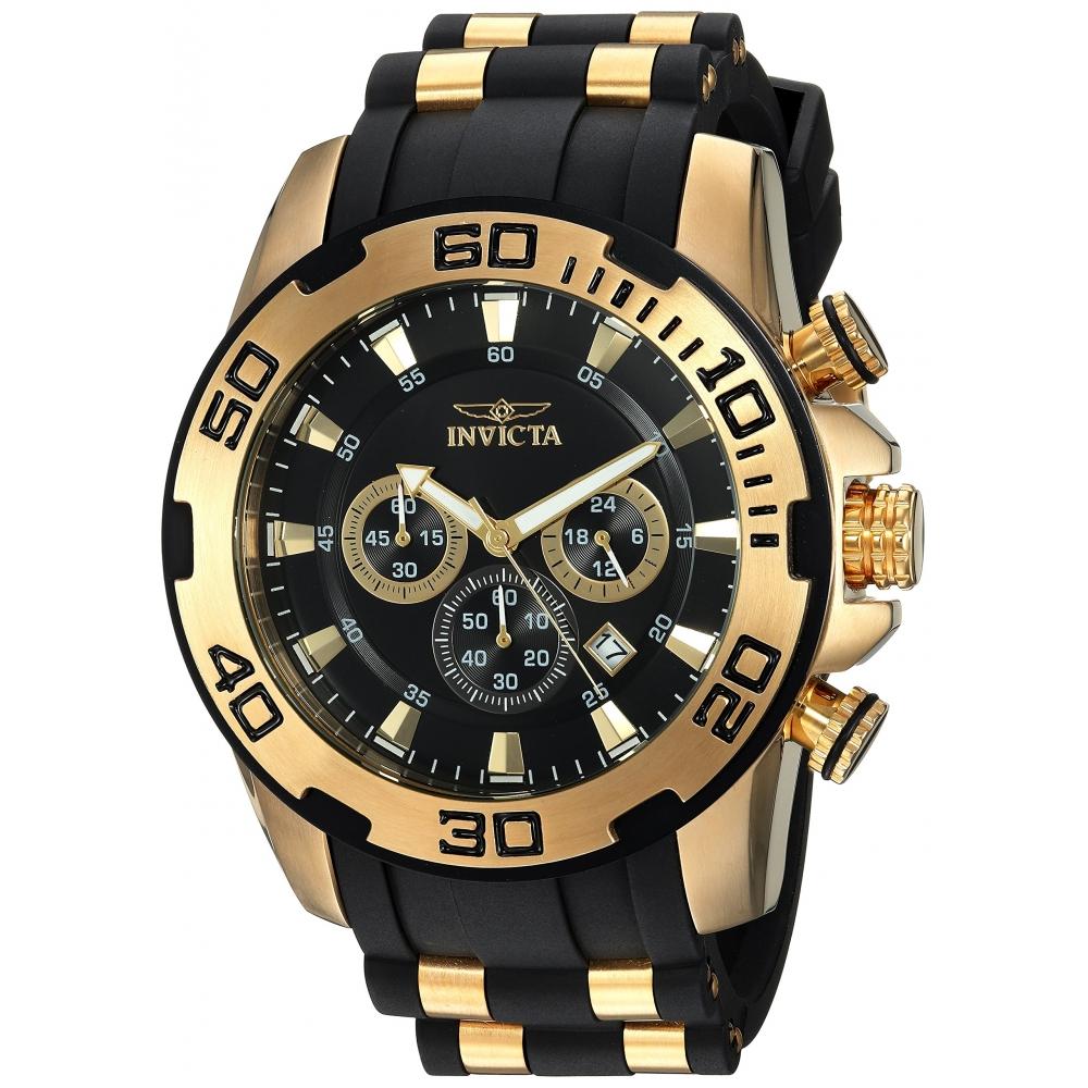 

Invicta [Pro Diver] 22340 Мужские кварцевые часы Изготовлены из кварца Изготовлены из силикона черного цвета []