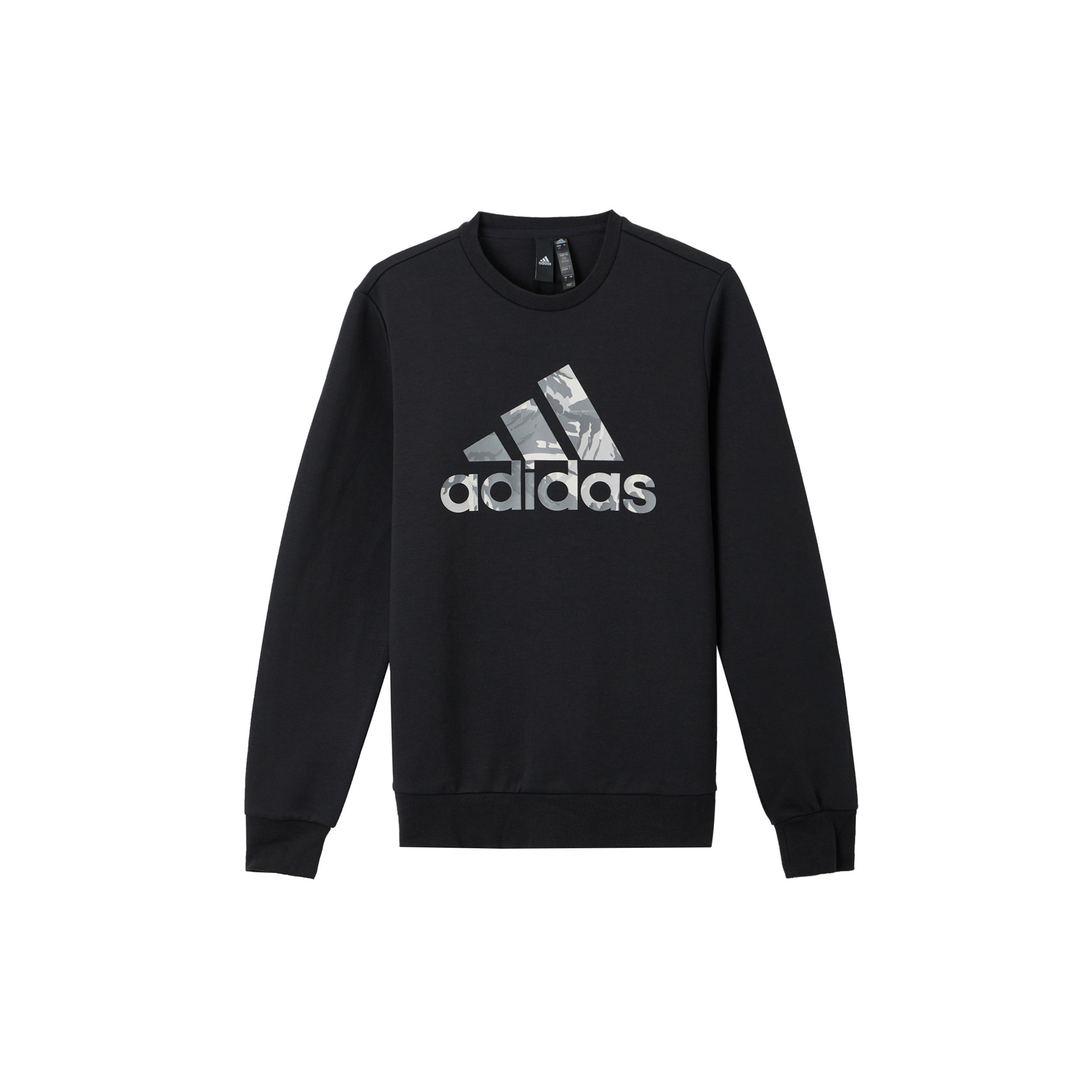 

Adidas Спортивная толстовка с длинным рукавом и камуфляжным принтом, мужские топы, черные H39330 S