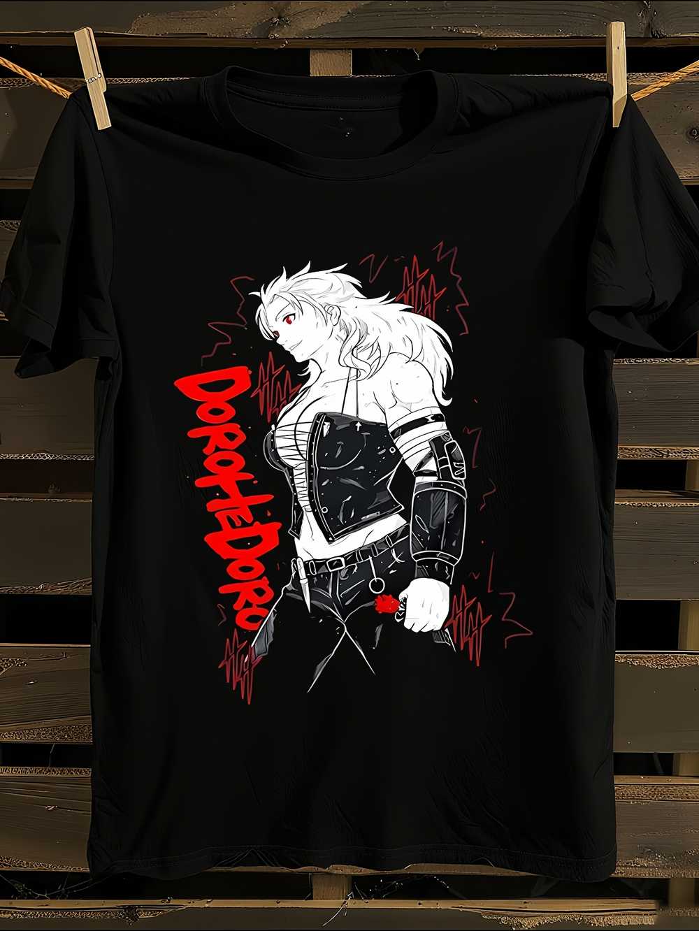 

Dorohedoro Anime Graphic T-Shirt Mens Tshirt Womens Tshirts with Letters Print Short Sleeves T-Shirt Casual Street Tee Shirt Top XXXXL