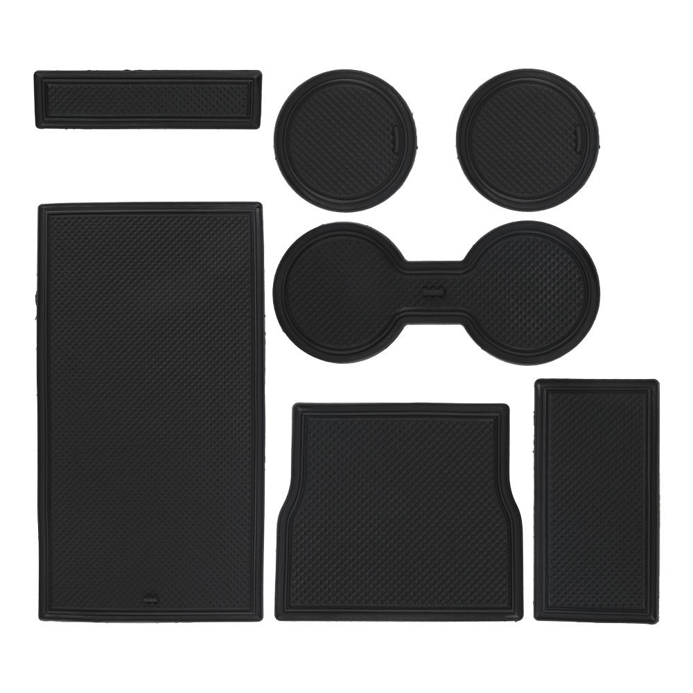 Car Console Wrap Mat Gate Slot Center Protective Cup Holder Pads Auto Interior Accessories Anti Slip Mat For Tesla Model 3