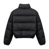 Solid color short Kendou style women's autumn and winter coat fashionable thickened warm zipper bread clothes cotton clothes tide