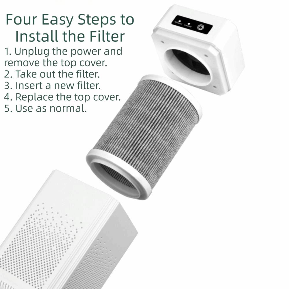 Replaceable Filter Air Purifier Negative Ion Smoke Filter USB Air Purifier  Cross-Border Compliant