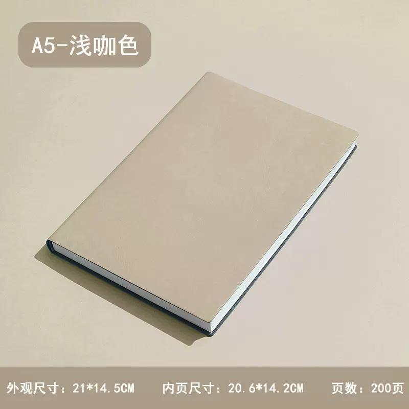 A5A6/B5 Soft Pu Leather 96/100 Sheets Notebook Journal Business Office Work Meeting Notepad Diary Planner School Stationery