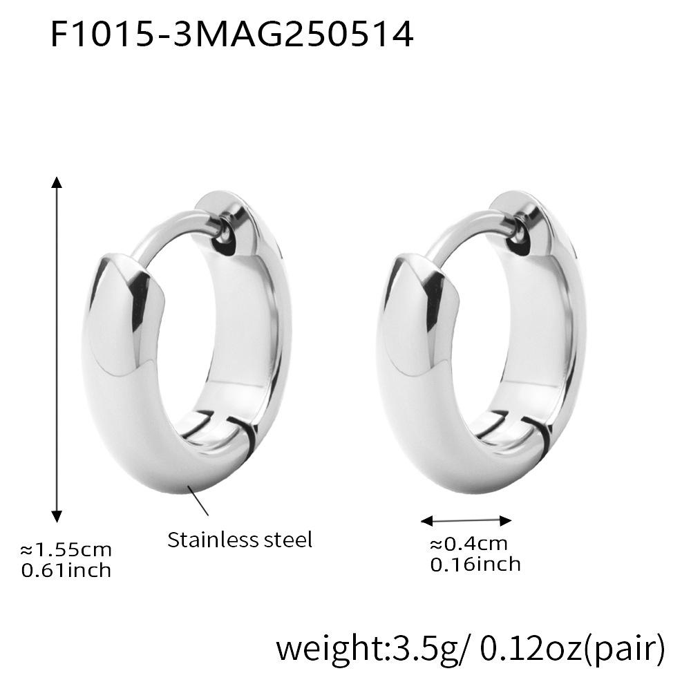Nivora 18K Gold Plated Polished Smooth Women Hoop Earrings High Quality Stainless Steel Hypoallergenic Earring For Women Jewelry