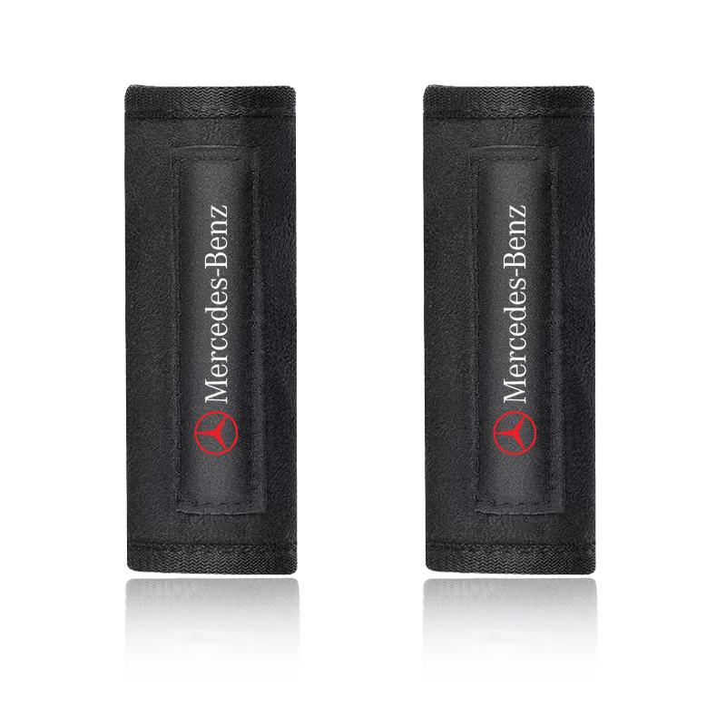 Car Roof Pull Glove Inner Door Handle Protective Cover For Mercedes Benz AMG W212 W205 W246 W177 W176 W213 GLC GLE GLS ML Welcome Laser Logo Lamp