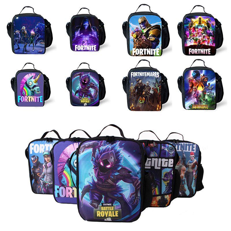 Student Battle School Bag Girls Boys Snack Bags Lunch Kids Box
