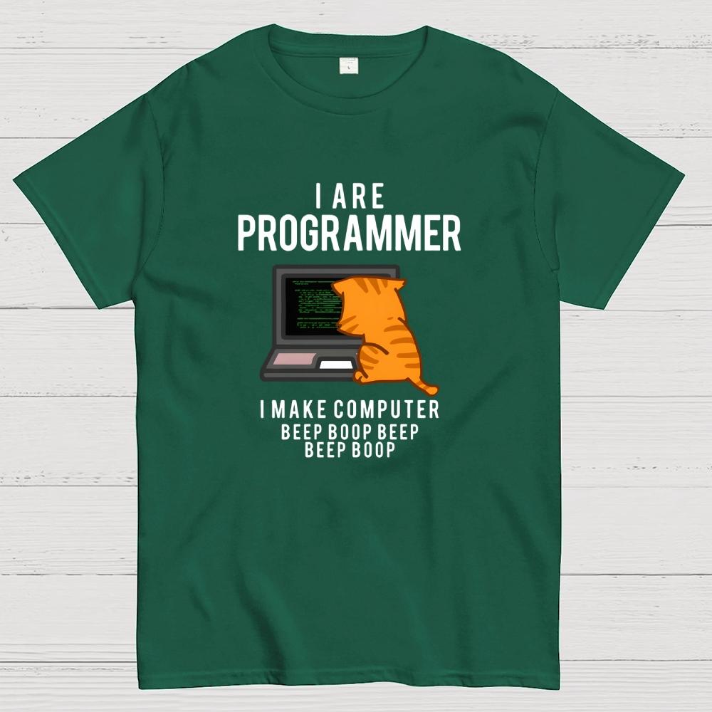 Programmer Cat Cotton Summer Casual Cool Loose T-Shirt