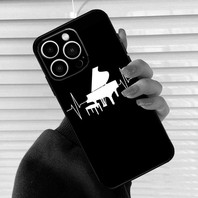 

Music Piano Elegant Phone Case For iPhone 17 16 15 14 11 12 13 Pro Max Mini 15 16 Plus 16e 17Air Cover Fundas iPhone 13 mini