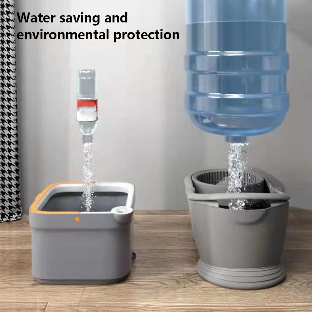 Mop na kolo 360° Rotující Domácí Čisticí Mop Separace Vody 4/6/8/10ks Mopovací Hadřík Bez Mytí rukou Mop s Kbelíkem Samočištění