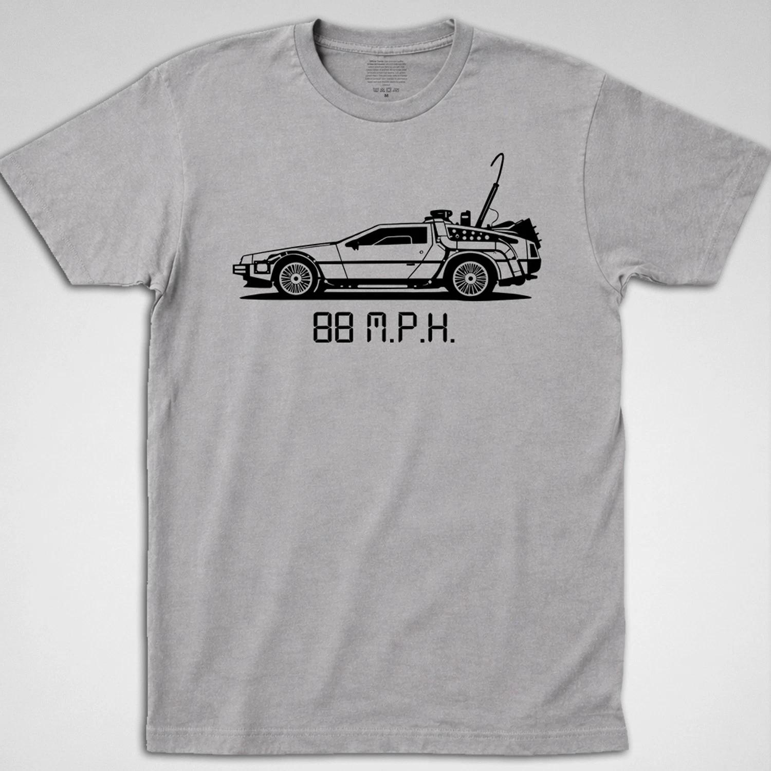 Back to the Future DeLorean 88 MPH T Shirt Flux Capacitor 80s doc marty Movie S
