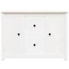 814565 vidaXL White Buffet 100x35x74 Cm Solid Pine Wood