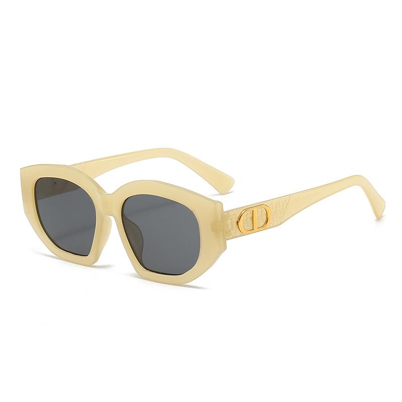 JYL TS Square Sunglasses With Letter Decor UV Protection For Street Shooting M590