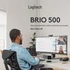 Logitech BRIO 500 Full HD Webcam with Auto-Framing & Noise Reduction