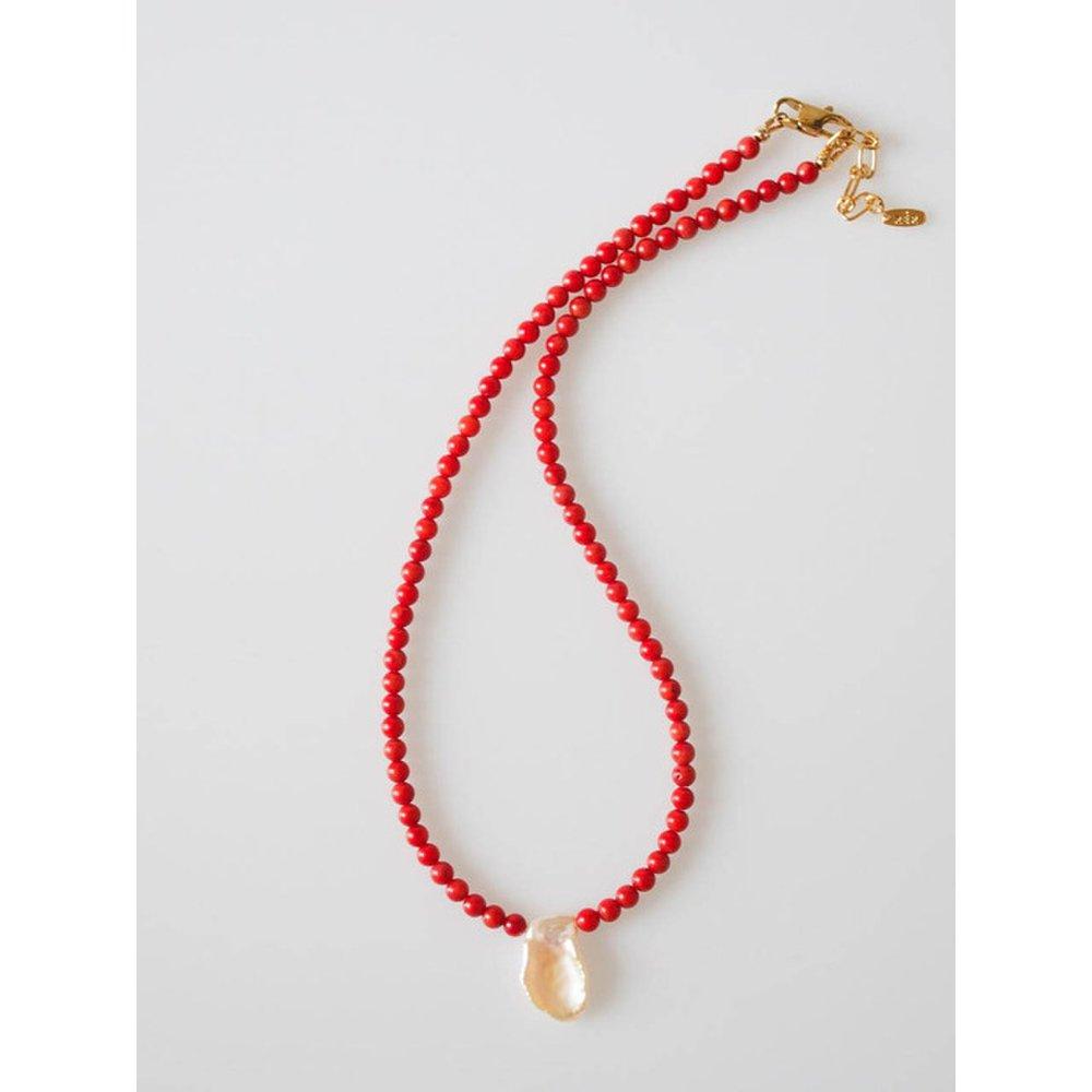Deep Red Coral Necklace