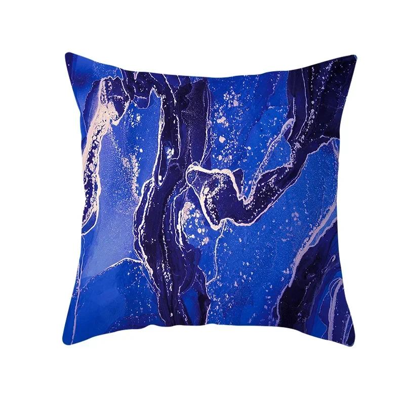 New Nordic Marble Gold Lines Print Cushion Cover Modern Abstrct Watercolor Art Decorative Pillow Cover Sofa Chair Throw Pillows