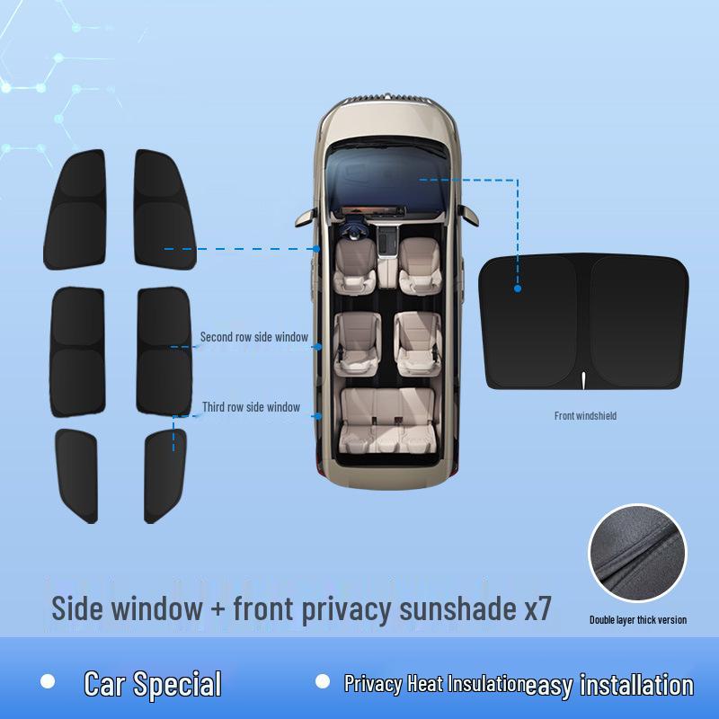 Hongqi HS6 Car Window Sun Shade - Heat Insulation & Privacy Shield