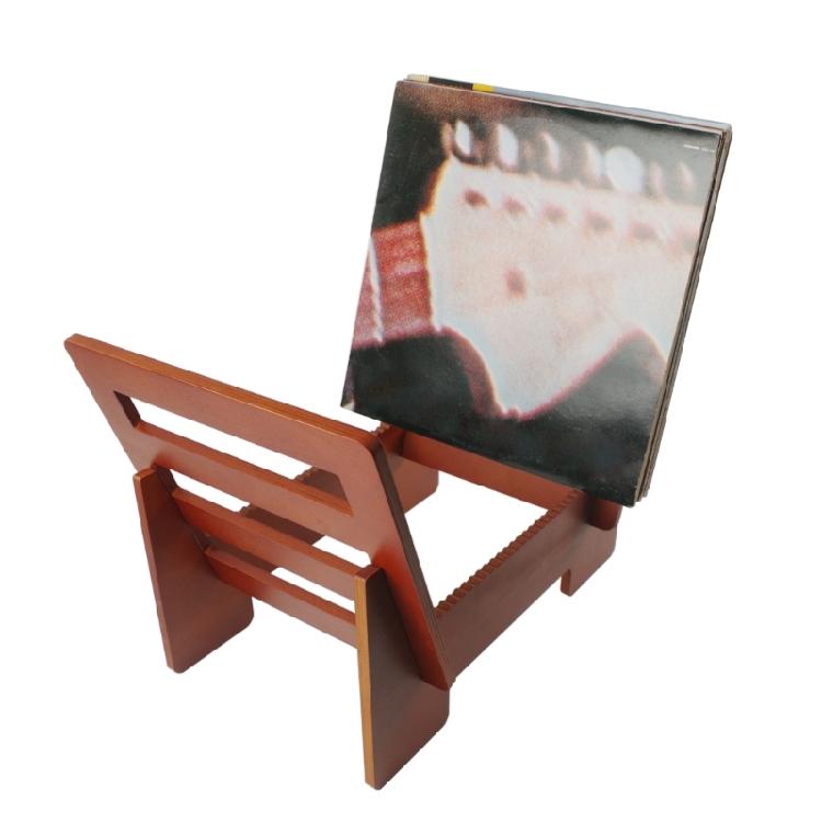 Wood Record Support Stand Holder Organiser Rack Organizes 30+/8+ Albums Desktop Disc Display Bracket