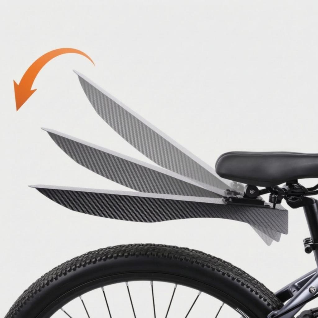 2 Pieces Mountain Bike Mudguard DeformationResistant Cycle Wheel Guard with