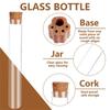 Wooden Pet Whiskers Keepsakes Bottles with Natural Wood Base Elegant Memorial Gift for Cats Hair Memorial Display