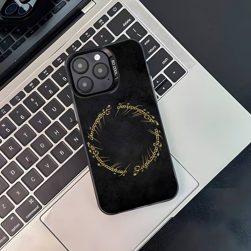 The Lord of the R-Rings Phone Case For iPhone 17,16,15,14,13,12,11,Pro,XS,Max,Plus,Mini,SE Black Candy Matte Shockproof Cover