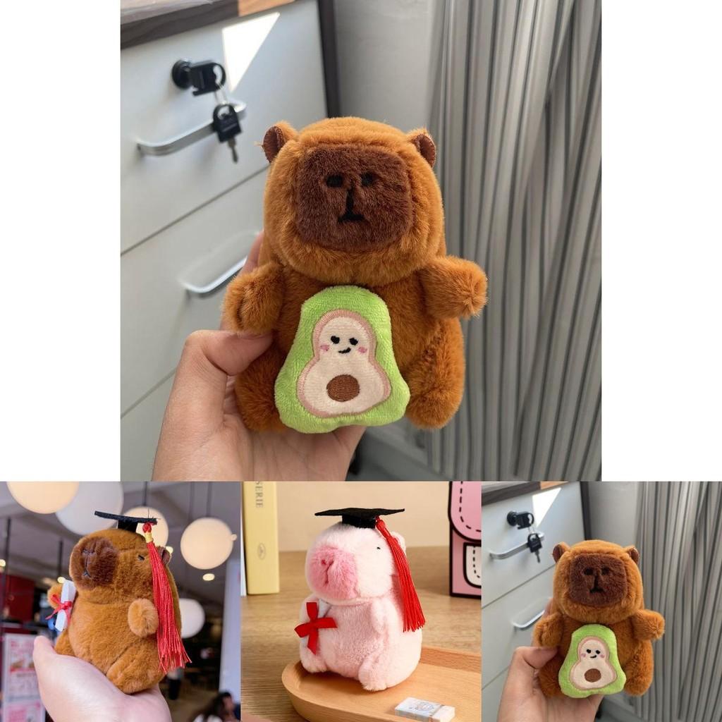 Capybara Keychain Plush Toy With Sparkling Chain For Animal Collectors