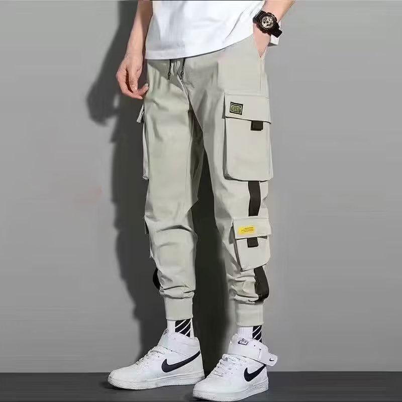 Men's Trendy Brand Korean Version Men's Loose Casual Pants Wind Tied Feet Trousers Hong Kong Style Casual Pants Men
