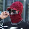 Winter Men's Knitted Hat Autumn/Winter Women's New Cotton Hat with Velvet Wool Hat Men's Cold Hat for Warmth