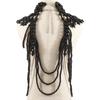 Fashion Tribal Style Hollow Woven Pearl Shawl Body Chain Retro Layered Exaggerated Sexy Body Chain All Match Women Jewelry
