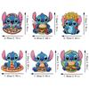 6Pcs DIY Diamond Painting Refrigerator Magnets, Disney Stitch, Cross-stitch Round Diamond Handicraft Home Decoration Gift