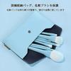 MSQ Makeup Brush 8-Piece Set High-Quality Fiber Hair Super Soft Daily Portable Suitable Sensitive Skin (Blue)