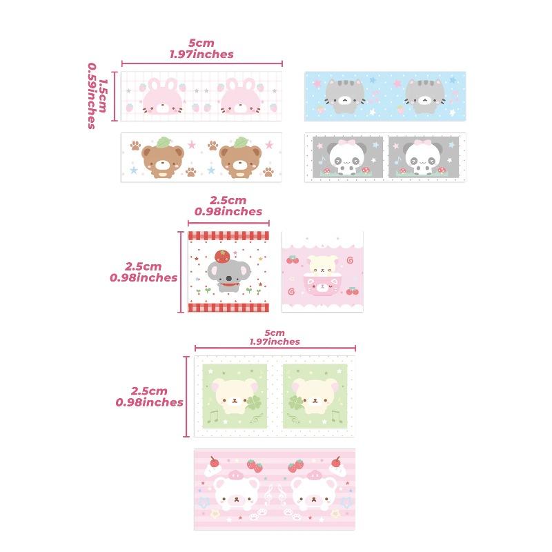 1set Creative Mini Label Index Tab Stationery Sticker Embroidery Lucky Tag Label Sticker Scrapbooking Sticker Self Adhesive Card