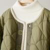 Quilted Cotton Jacket for Winter Updated Korean Style Trendy Everyday Contrast Short Warm Cotton