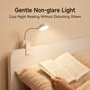 LED Rechargeable Mini Clip Lamp – Portable Eye Protection Book & Desk Light for Student Reading