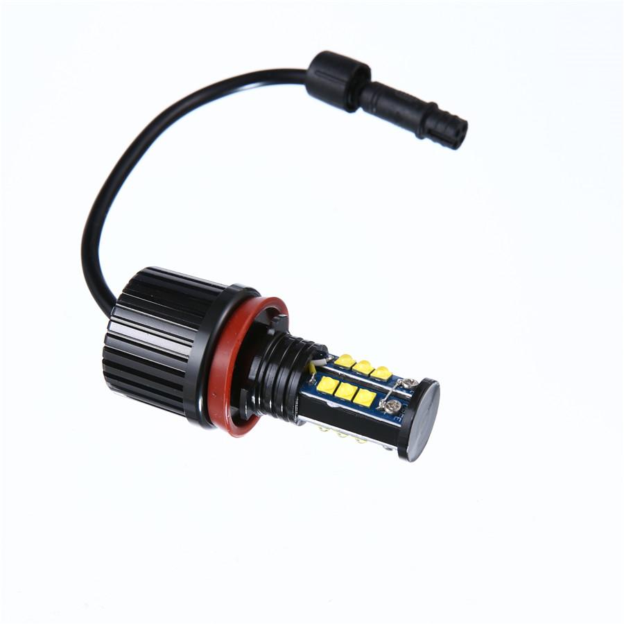 

120W H8 White 6000K LED Angel Eyes Halo Ring Headlight Bulbs for BMW 1 3 5 6 7 X