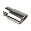 63mm Universal Car Exhaust Muffler Tip Round Stainless Steel Car Tail Rear Chrome Round Exhaust Pipe Tail Muffler Tip Pipe