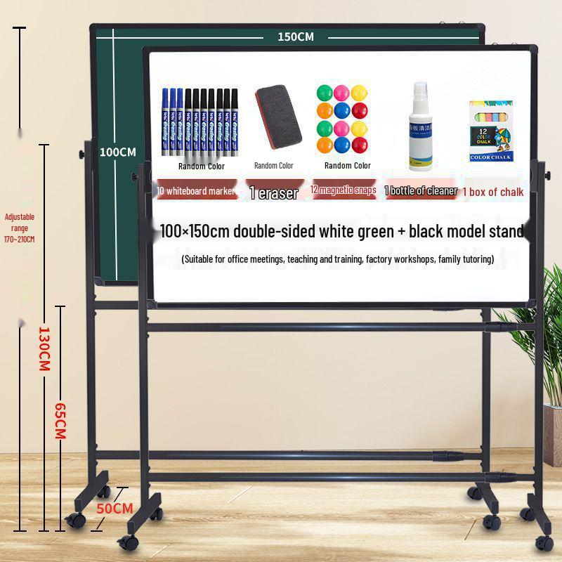 Mobile Magnetic Whiteboard Stand: Large Office, Teaching, and Meeting Writing Display Board