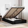 Ottoman Bed without Mattress Black 120x200 cm Faux Leather