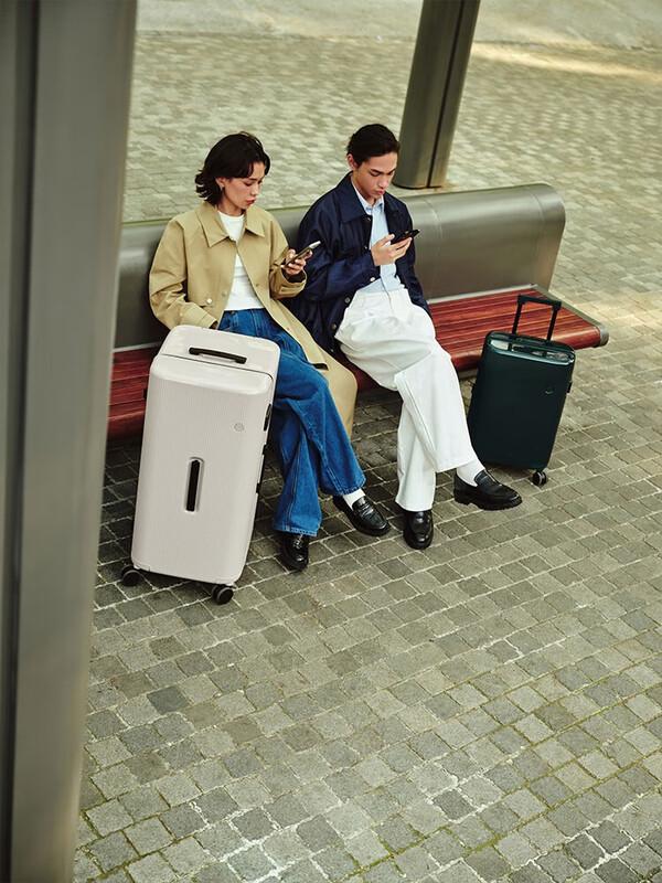 ITO Pistachio Series Striped Luggage