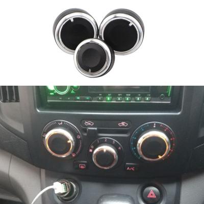 My Cood Car Car Styling 3pcs Air Conditioning Heat Control Switch Knob AC Knob for Nissan Tiida NV200 Livina Geniss Accessories